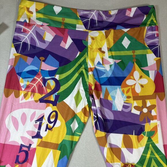 Disney Parks its a Small World  Leggings Size 1X New - Picture 5 of 7